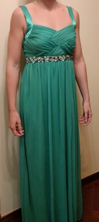 Vestido fiesta turquesa