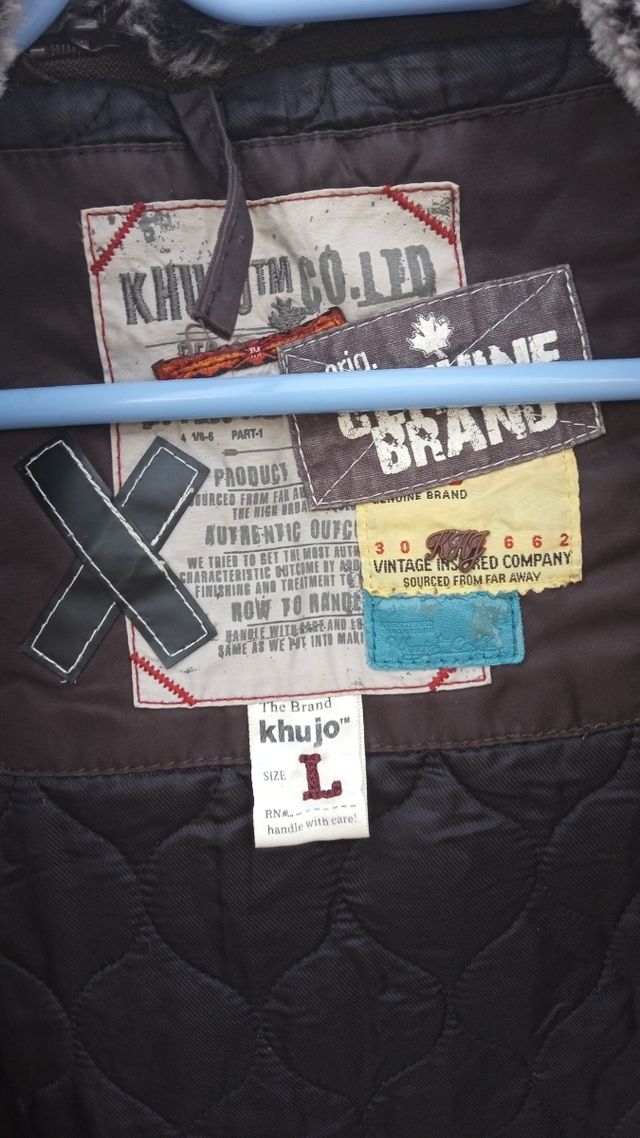 Khujo Abrigo Nailon Muy Detallado Talla L