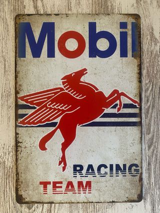 Cartel Metálico Mobil Racing Team