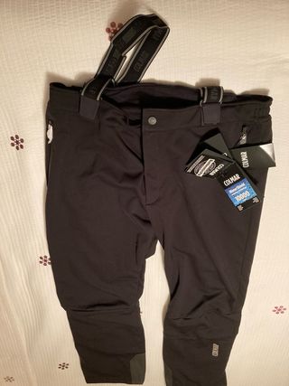 Pantalón de esquí Colmar negro con tirantes