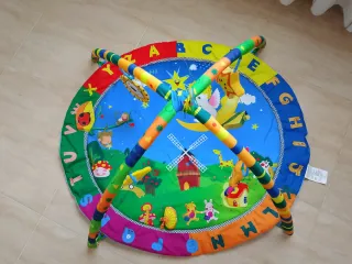 Gimnasio/manta de actividades para bebé con arcos