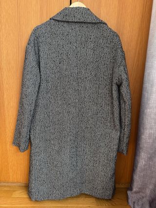 Abrigo NA-KD Gris Mujer,oversize