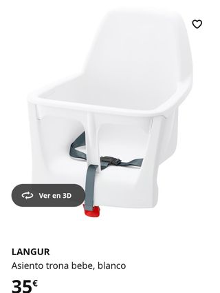 Asiento y bandeja trona Langur