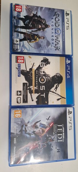 Ghost of tsushima + GOW Ragnarok + SW jedi fallen