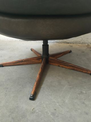 Sillones Bramin Giratorio Piel Dinamarca Mid Centu