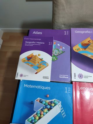 Lote libros 1º ESO Ramar Santillana y Oxford