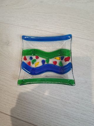 Cenicero de cristal artesanal