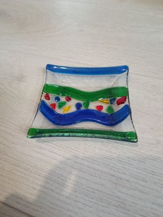 Cenicero de cristal artesanal