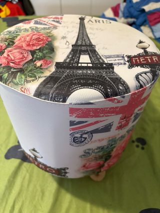 Taburete Paris Flores Union Jack