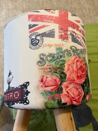 Taburete Paris Flores Union Jack