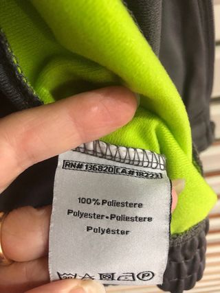 Giacca tuta Kappa grigia e verde taglia L