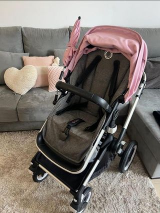 Carro Bugaboo Fox 2 Rosa y gris