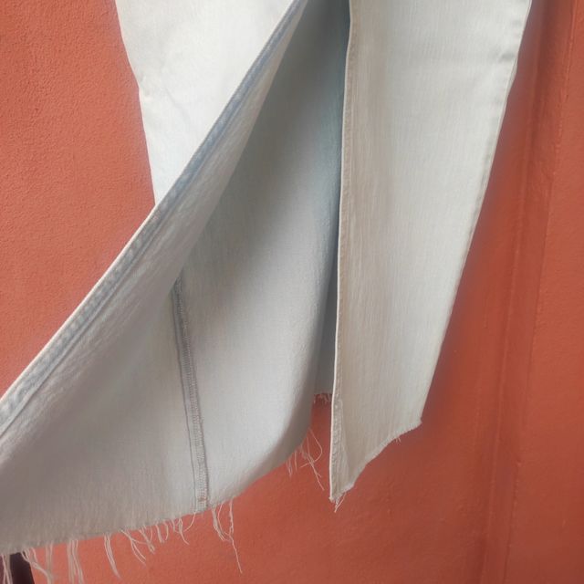 Falda vaquera larga con abertura delantera