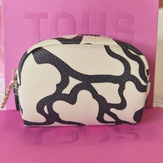 Monedero Tous Piel Beige y Negro