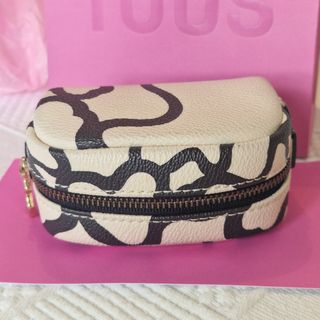Monedero Tous Piel Beige y Negro