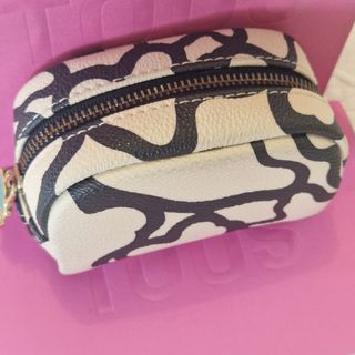 Monedero Tous Piel Beige y Negro