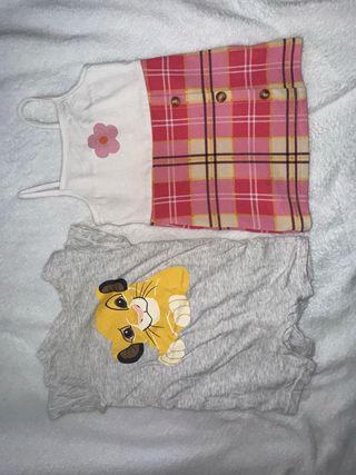 Ropa de bebé: vestido y body