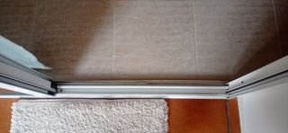 2 Puerta corredera aluminio + marco+ mosquitera