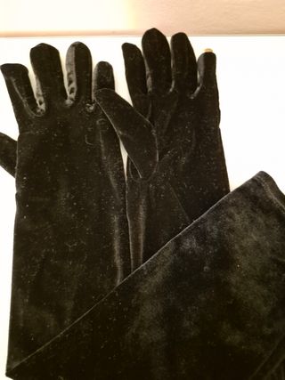 Guantes largos negros para disfraz