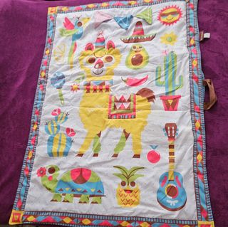 Manta actividades bebé Llama y animales