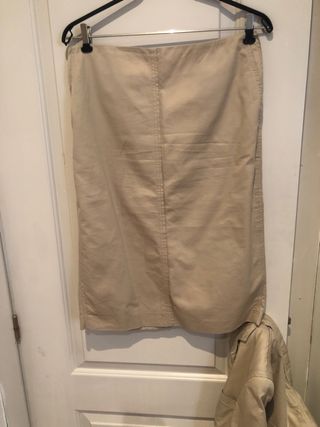 Traje Chaqueta Algodón Purificación Garcia Beige