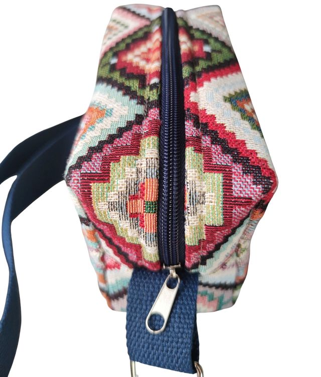 Borsa a scatola geometrica multicolore