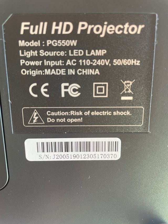 Proyector ProGaga 550w Cine en Casa Bioscoop