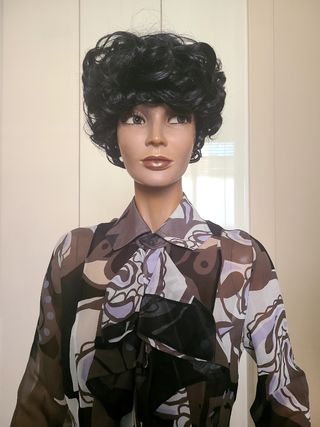 Camicia Seta Marrone Viola