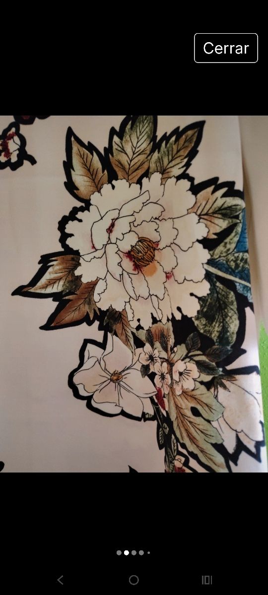 Vestido Zara floral blanco