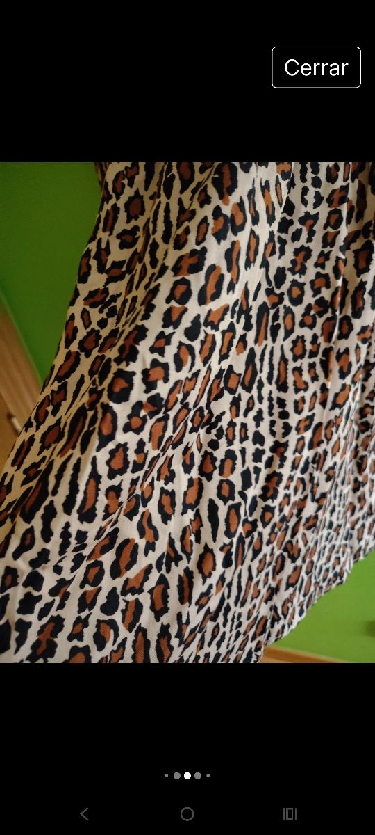 Vestido Zara Estampado Leopardo