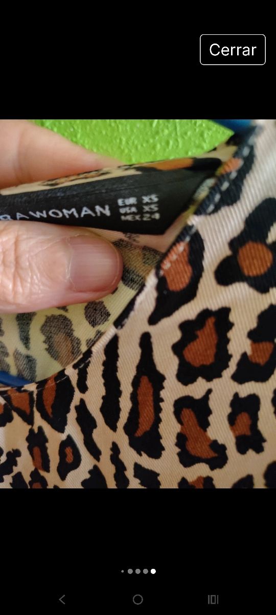 Vestido Zara Estampado Leopardo