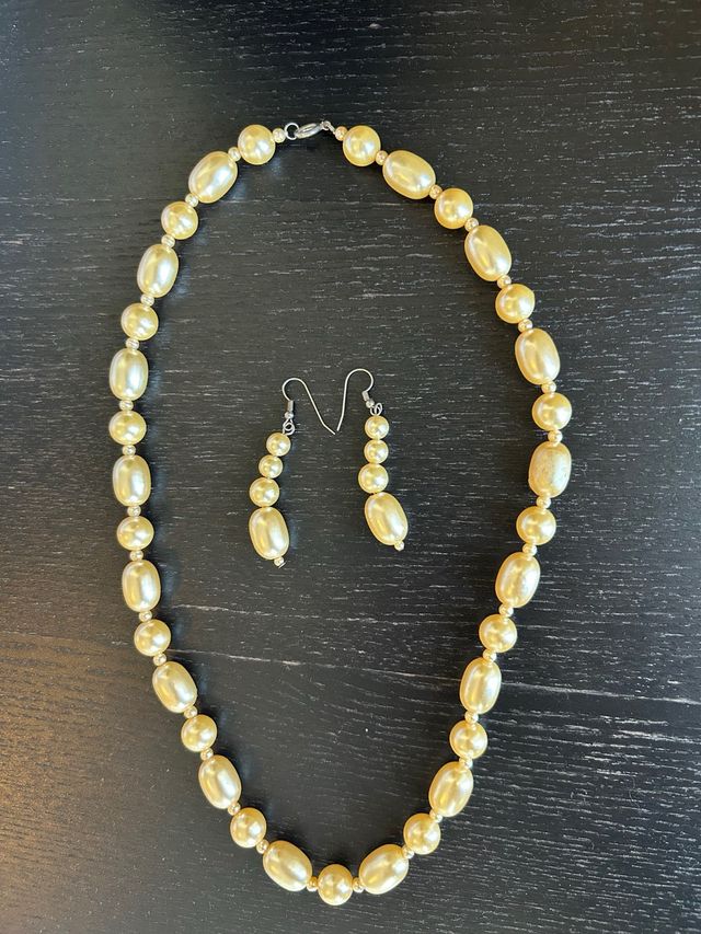 Conjunto Vintage Collar y Pendientes