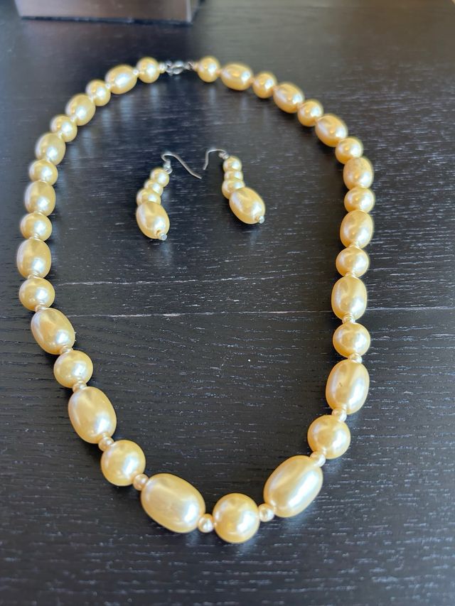 Conjunto Vintage Collar y Pendientes