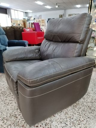 SILLÓN RELAX POLIPIEL NEGRO