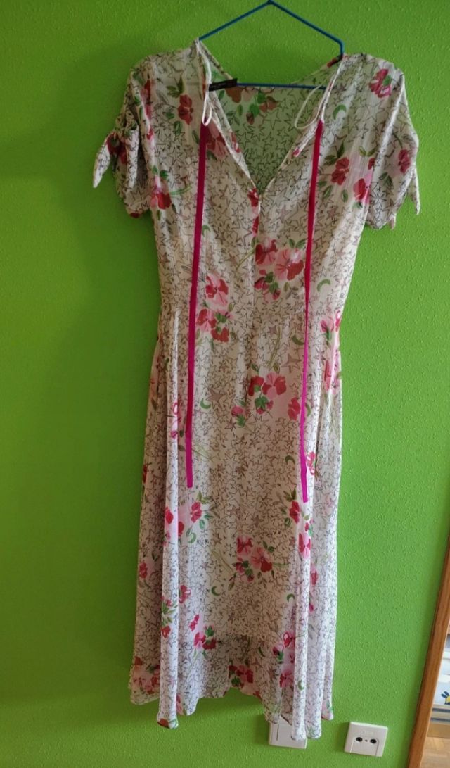 Vestido Zara Estampado Flores y Estrellas