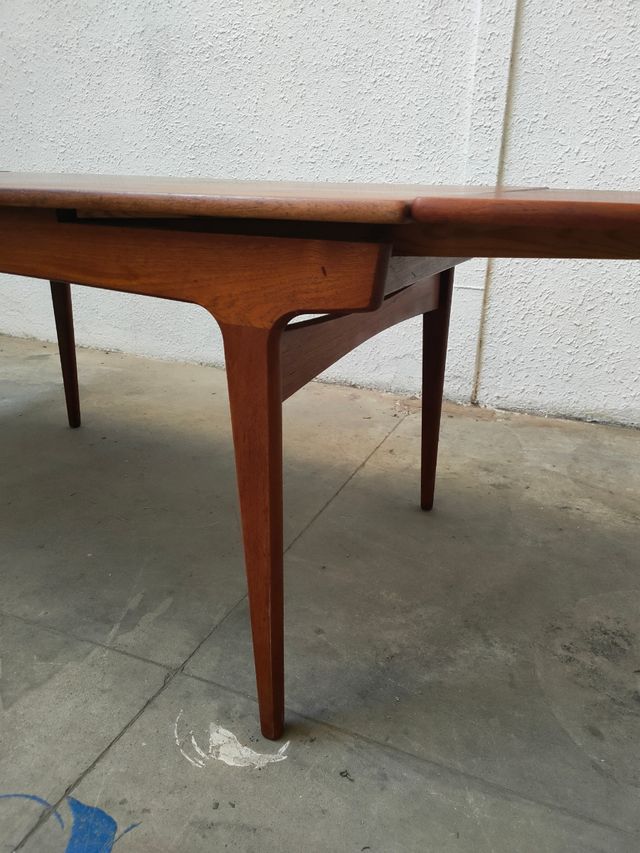 Mesa Extensible Teca Dinamarca Mid Century