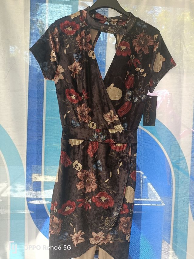 Abito donna S paillettes e rete