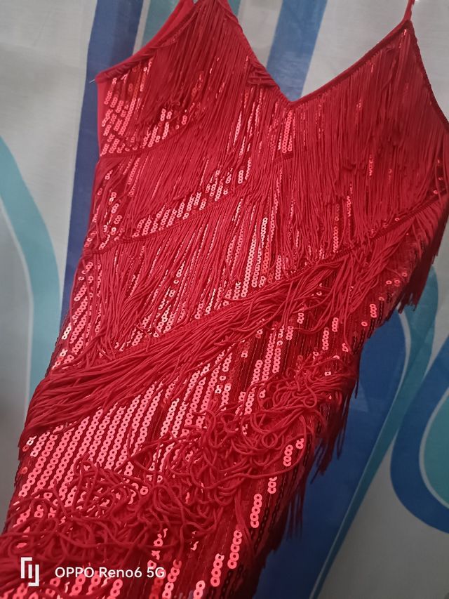 Abito donna S paillettes e rete