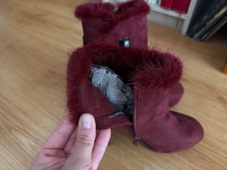 Botines de tacón con pelo T39
