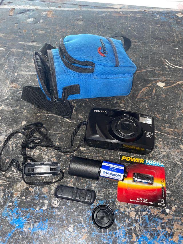 Cámara Pentax Espio 120 + Accesorios