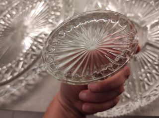 Antipastiera in vetro decorata