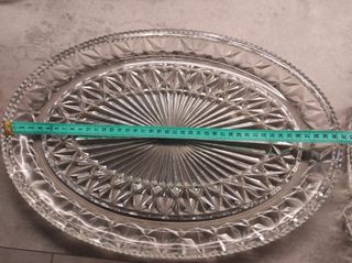 Antipastiera in vetro decorata