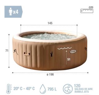 Spa Hinchable Intex exterior/interior