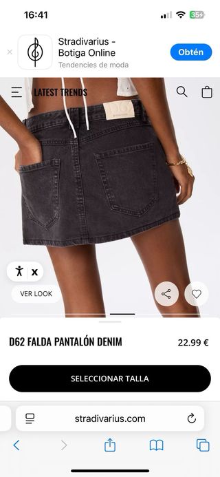 Minifalda D62 Negra Talla 32
nuevo, con etiqueta