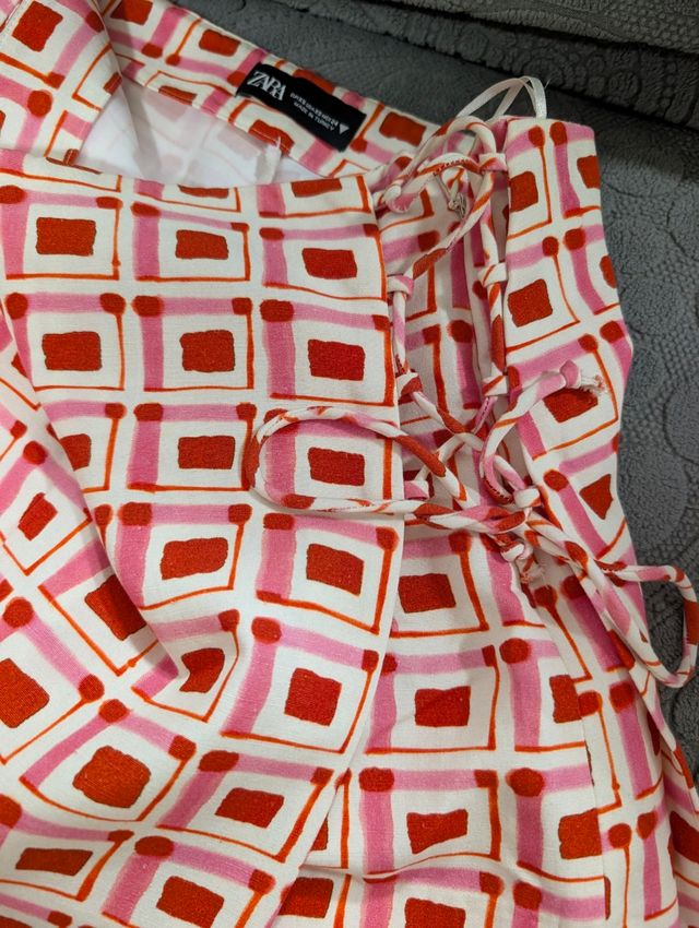 Falda pantalón estampada