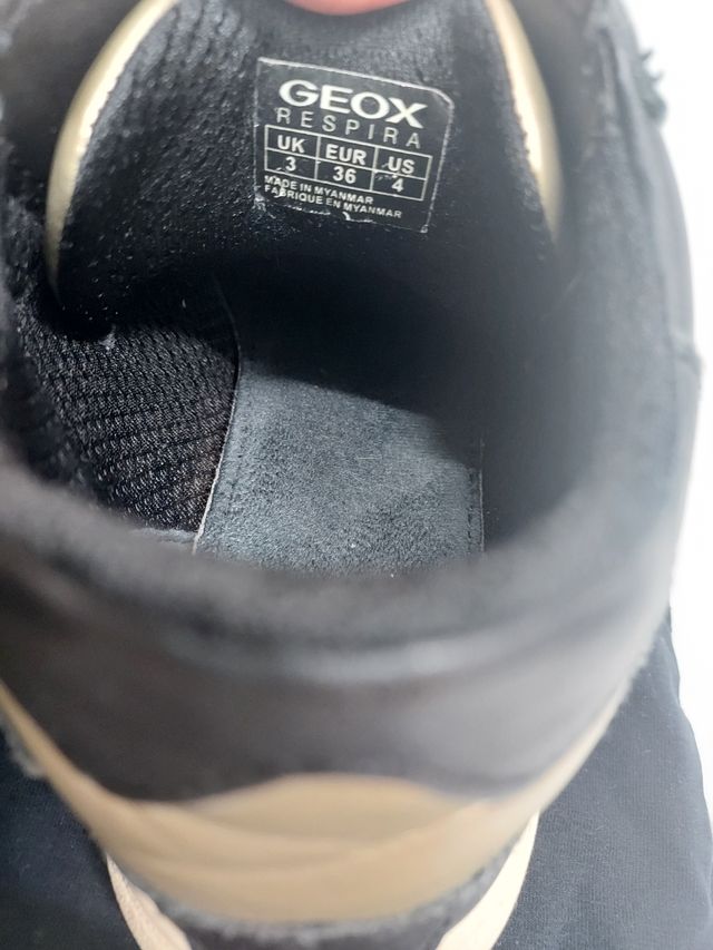 Zapatillas Geox Negras Niño Talla 36