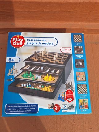 Juego de mesa 10 en 1 Colección de madera