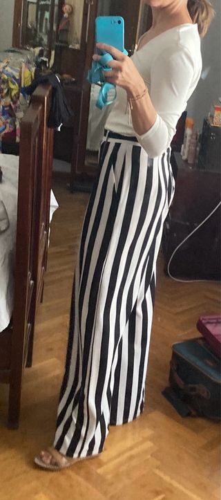 Pantalón Palazzo Rayas Talla S