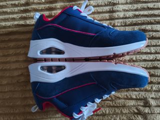Zapatos Skechers para mujer Azul y Rojo