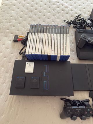 Controller Playstation 2 Sony Black + 2